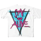 Living dead monkey bombのStay alive フルグラフィックTシャツ