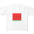 tomoDesignのスイカ フルグラフィックTシャツ