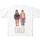 tired.の【オータム】デート All-Over Print T-Shirt