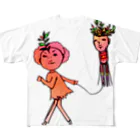 ミドリスのタコアゲ少女、虹の空 All-Over Print T-Shirt