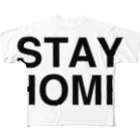 TOKYO LOGOSHOP 東京ロゴショップのSTAY HOME-ステイホーム- All-Over Print T-Shirt