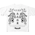 mincruの為虎添翼（いこてんよく）虎に翼_モノクロver All-Over Print T-Shirt