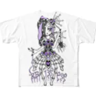 BYBY135ESEの蜘蛛嬢:面々【ぐもじょー:モモ】 All-Over Print T-Shirt