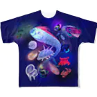 Michael Aquariumの宇宙×深海魚【Deep Universe】 フルグラフィックTシャツ