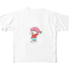 かまねりショップの走る子ちゃん フルグラフィックTシャツ