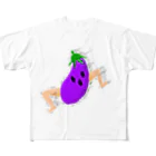 こなぐすり。の走る🍆くん フルグラフィックTシャツ