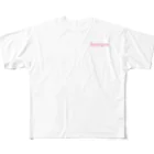 PhotoCollé フォトコラージュのFlamingo・フラミンゴ  フルグラフィックTシャツ