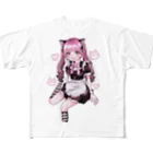 せりのネコミミメイドちゃん All-Over Print T-Shirt