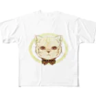 Ennuiのアンティークキャット フルグラフィックTシャツ