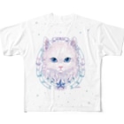 kima-maniのStar Cat All-Over Print T-Shirt