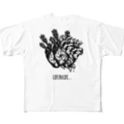 reodznの「心」フルグラフィックTシャツ All-Over Print T-Shirt