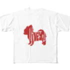 chicodeza by suzuriのチワワ ilove All-Over Print T-Shirt