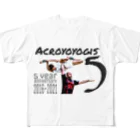 JuggernautCheerのAcroyoyogis 5-year  フルグラフィックTシャツ