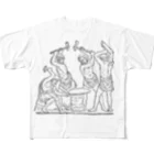 Ikarus ギリシャ神話の芸術のヘファイストスギリシャ神話お絵かき All-Over Print T-Shirt