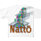 WOIWOIWOIのNattō All-Over Print T-Shirt