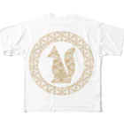 Amiの組子細工狐 All-Over Print T-Shirt