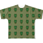 madeathの蛙さん フルグラフィックTシャツ