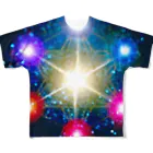 紫園+sion+(麗舞+reybu+)の🔯七星陣🌈インディゴ💙 All-Over Print T-Shirt