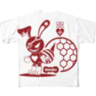 ESCHATOLOGYのバニービー・アイパッチ／レッド All-Over Print T-Shirt