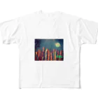 まるで宇宙(舟出幸弘)の夏の夢夜 All-Over Print T-Shirt