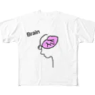 ペコりんショップの脳味噌 フルグラフィックTシャツ
