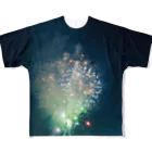 ドラム缶の花火 All-Over Print T-Shirt