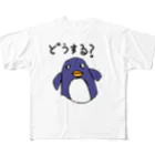 KachaのPenguin フルグラフィックTシャツ