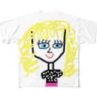 sunaiの1980's Girl フルグラフィックTシャツ