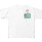 wacaocacaoのポケット女子 All-Over Print T-Shirt