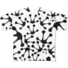 TARORIMOのFrog foot stamp フルグラフィックTシャツ