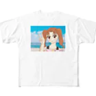 Sunshineの海の女の子 All-Over Print T-Shirt