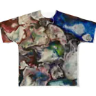 JapaneseArt Yui Shopの悪魔の雄叫び All-Over Print T-Shirt