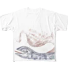 動物が好きなお絵描きさんのおヘビ様 All-Over Print T-Shirt