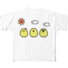 ひよこさんカフェ（ひよこ作家fui）のひよこさんカフェ All-Over Print T-Shirt