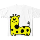 yomogidangoのきりんちゃ フルグラフィックTシャツ