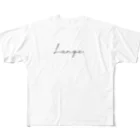 popodesignのロン毛 / Longe フルグラフィックTシャツ