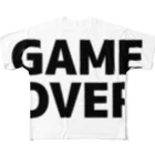 TOKYO LOGOSHOP 東京ロゴショップのGAMEOVER-ゲームオーバー- All-Over Print T-Shirt