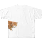 高橋のひょっこり猫 All-Over Print T-Shirt