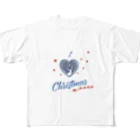 Studio Made in FranceのStudio Made in france 002 I love Christmas フルグラフィックTシャツ