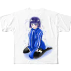 AQUAの涙の雨と星 地雷女子 フルグラフィックTシャツ