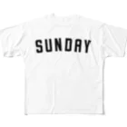 popodesignのSUNDAY All-Over Print T-Shirt