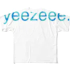 yeezee.shopの yeezeeeロゴ×青迷彩 フルグラフィックTシャツ