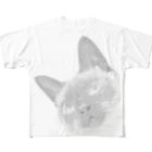 うみ屋のシャム猫風ねこのうみもんわり フルグラフィックTシャツ