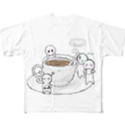 カフェオレのきょうのかふぇおれ ほっと フルグラフィックTシャツ