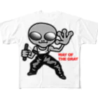 オリジナルデザインTシャツ　SMOKIN'の宇宙人への道 All-Over Print T-Shirt