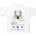 atelier-Un-アトリエ-アンのMusic with Momo All-Over Print T-Shirt