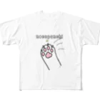 Yamadatinkuのネコパンチ フルグラフィックTシャツ