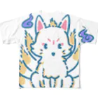 tempofreeスズリ支店の九尾80’S All-Over Print T-Shirt