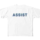 ロゴTシャツのひよこ堂のASSIST アシスト ロゴ Tシャツ  All-Over Print T-Shirt