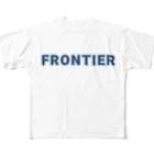 ロゴTシャツのひよこ堂のFRONTIER フロンティア ロゴ Tシャツ All-Over Print T-Shirt